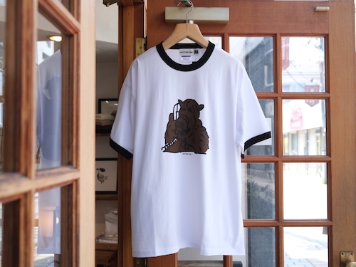 COTTON PAN”A.L.F RINGER TEE “  White×Black”