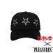 【PLEASURES/プレジャーズ×ZERO SKATEBOARDS】STARS SNAPBACK キャップ / BLACK / ZERO-13931