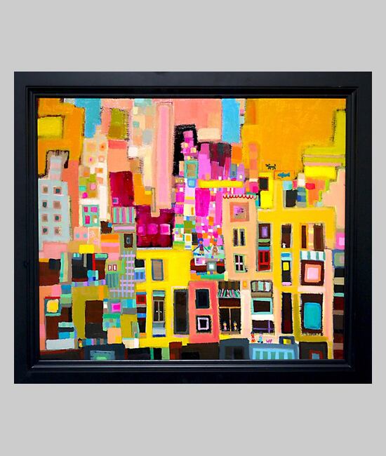 SOLD | 油彩画 | スプリングタウン | OIL x CANVAS