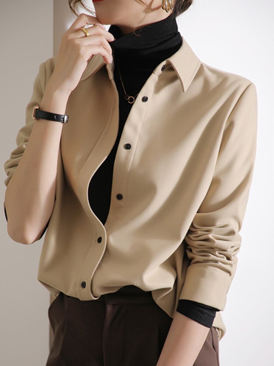 重ね着美人☆秋冬シャツ JC0038