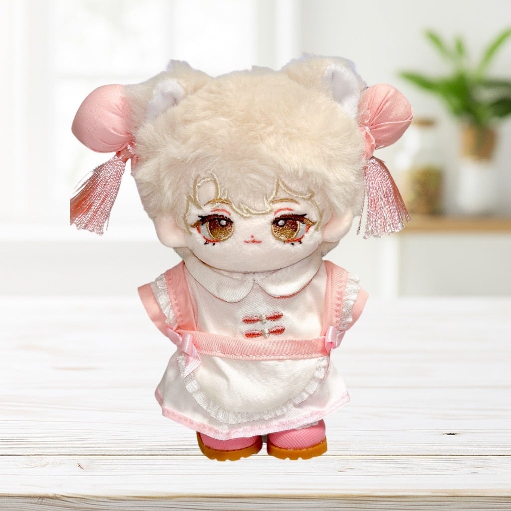 10cm】 ぬい服 かわいい チャイナ風メイド服 3色 ぬいぐるみ用 服