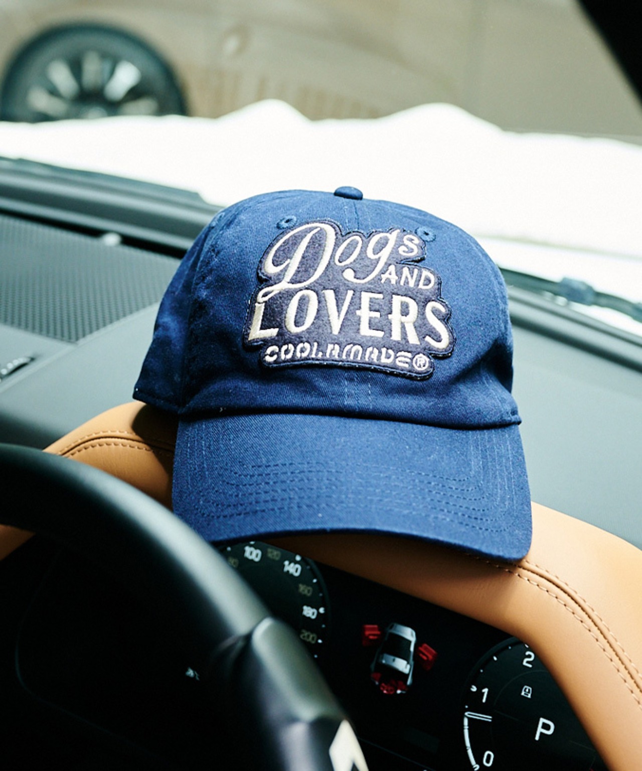 Dogs AND LOVERS Logo CAP (NAVY)　CQ-49504