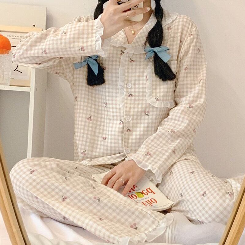 格子柄スプリングオータムレッドスタイル ロング 大人ガーリー スウィート キュート カジュアル 春物 秋物 試着室32933581000