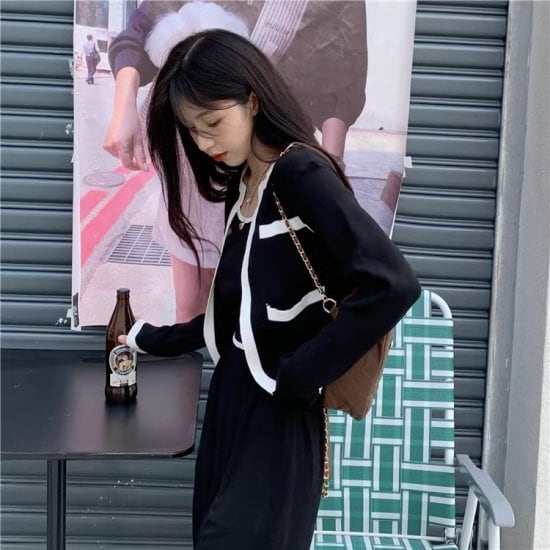 ニットアンサンブル レディース セットアップ カーディガン