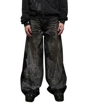 DND4DES Vintage Star-Studded Straight BLACK Jeans