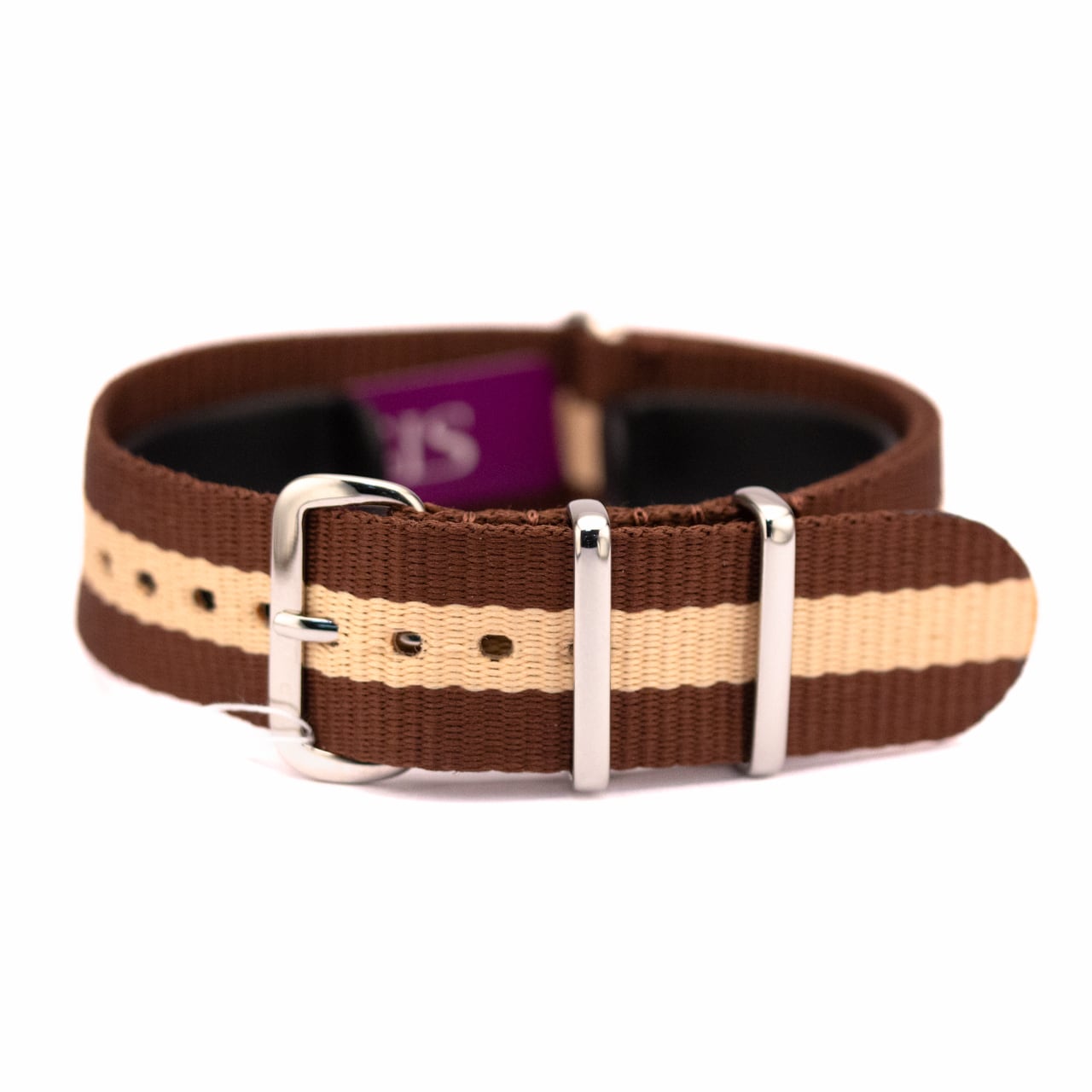 NATO ストラップ Brown&Beige(333)