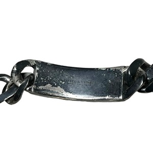 BOTTEGA VENETA heavy gauge silver bracelet with enamel