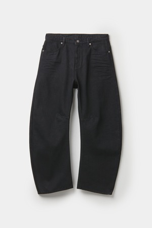 [COOR] Embo Washed Deep Curved Denim Pants (Black) 正規品 韓国ブランド 韓国通販 韓国代行 韓国ファッション クール クーア クアー COOR 日本 店舗
