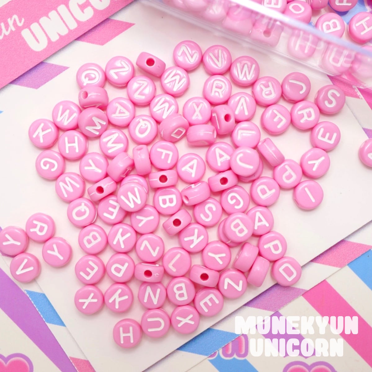 ラムネページ 375【20g】ラムネ まる アルファベット【単色4色】 | デコパーツ