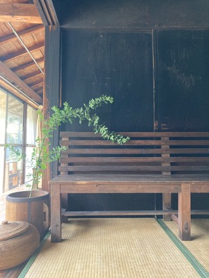 ヴィンテージの教会のベンチ