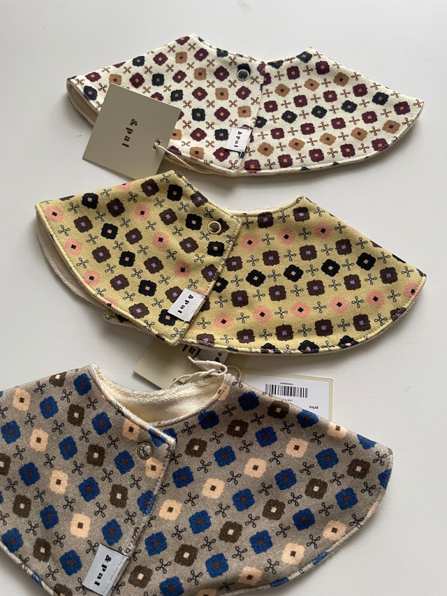 即納andpal &pal アンドパル　geometric pattern bib / 3col