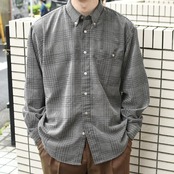 横畝 design check shirt