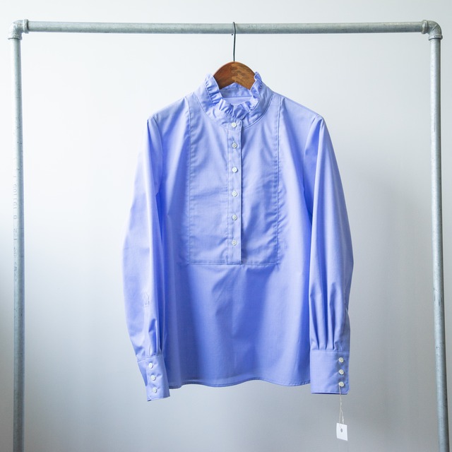 sugoshi  "my uniform" pullover dress shirt blue size:F