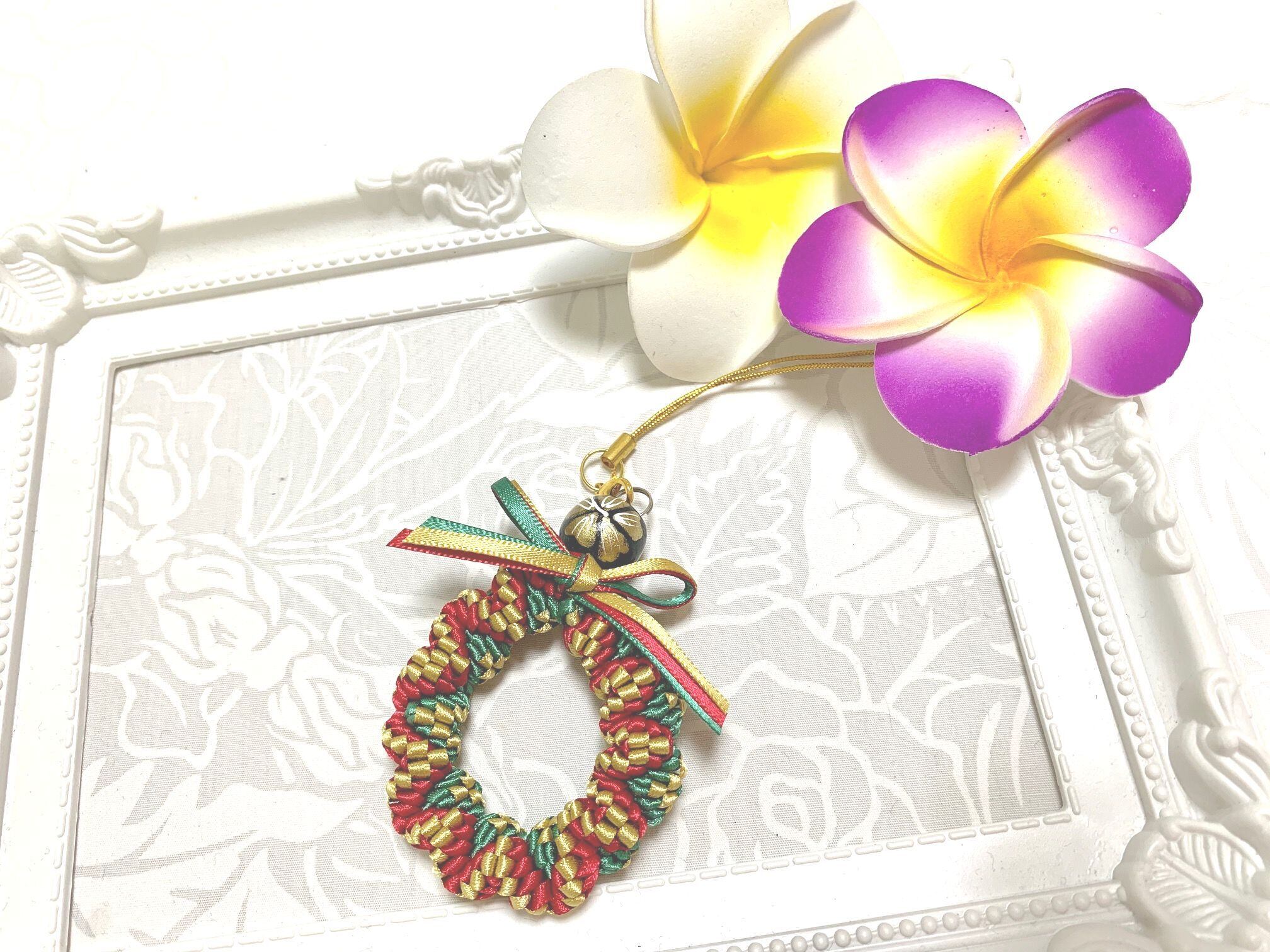 ハワイアンリボンレイ（レシピなし）【ジグザグサークルウィーブ