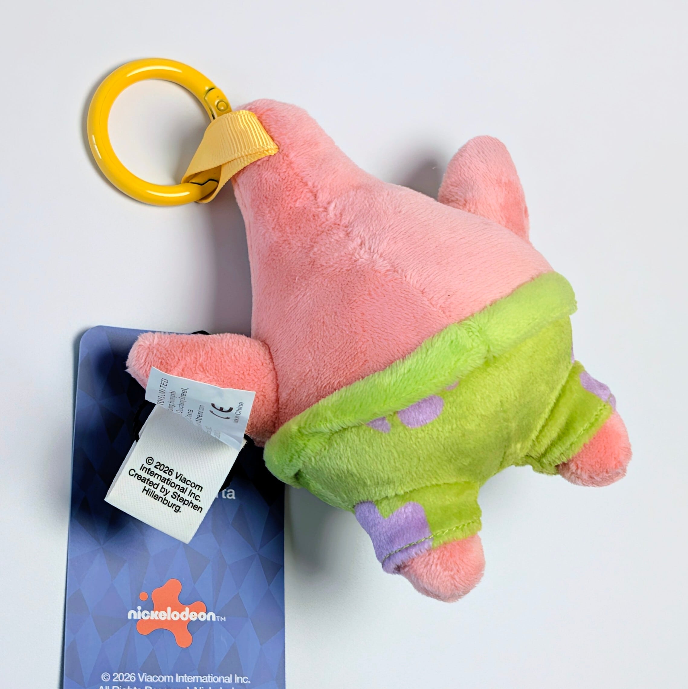 【 SpongeBob SquarePants ( スポンジボブスクエアパンツ ) 】パトリック ぬいぐるみキーホルダー / プラッシュキーホルダー / マスコット〚アメリカン雑貨 アメトイ〛