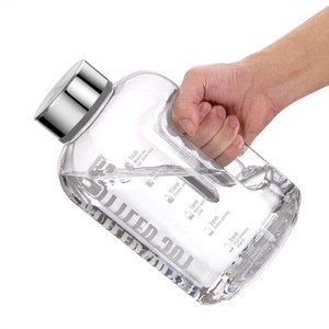 【努力特価】VENNERLI 水筒 2200ml 2500ml 【安全・BPAフリー】 目盛り付き 大容量 広口 直飲み 洗いやすい 携帯便利 男の子 女の子 子供大人兼用 アウトドアウォーターボトル