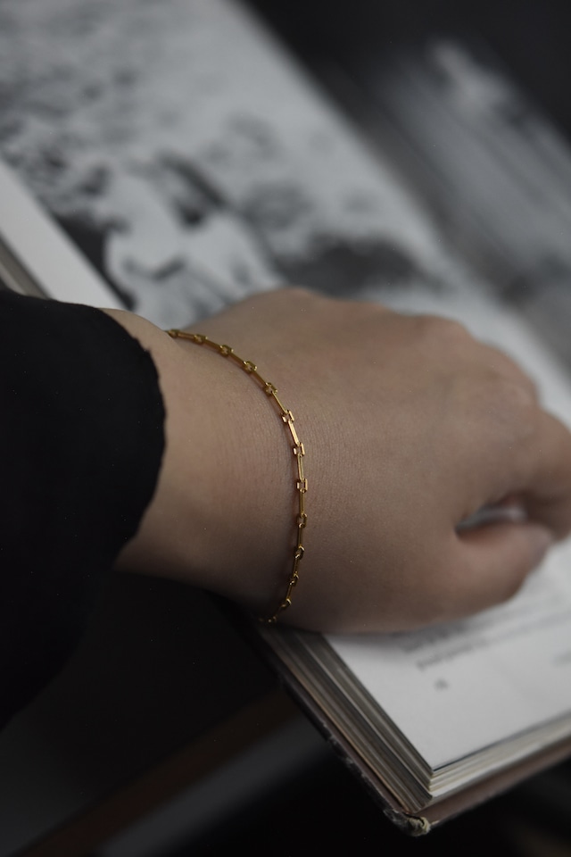 Utah/”GENERAL” 24KGP 925silver chain bracelet