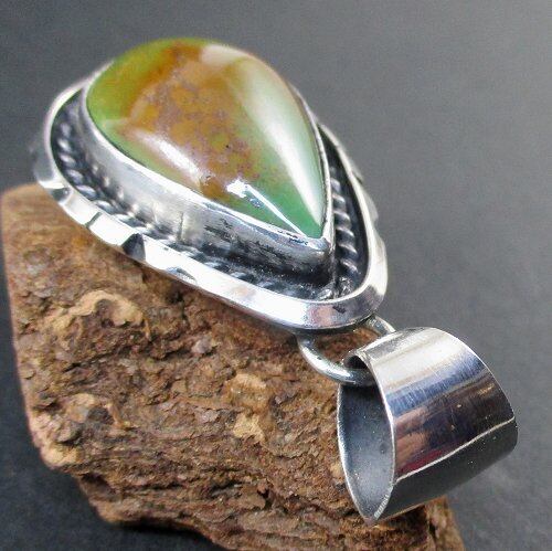 ナバホ族 オイスターコッパーター コイズペンダント ALFREDMARTINEZ 03371_25013001.jpg