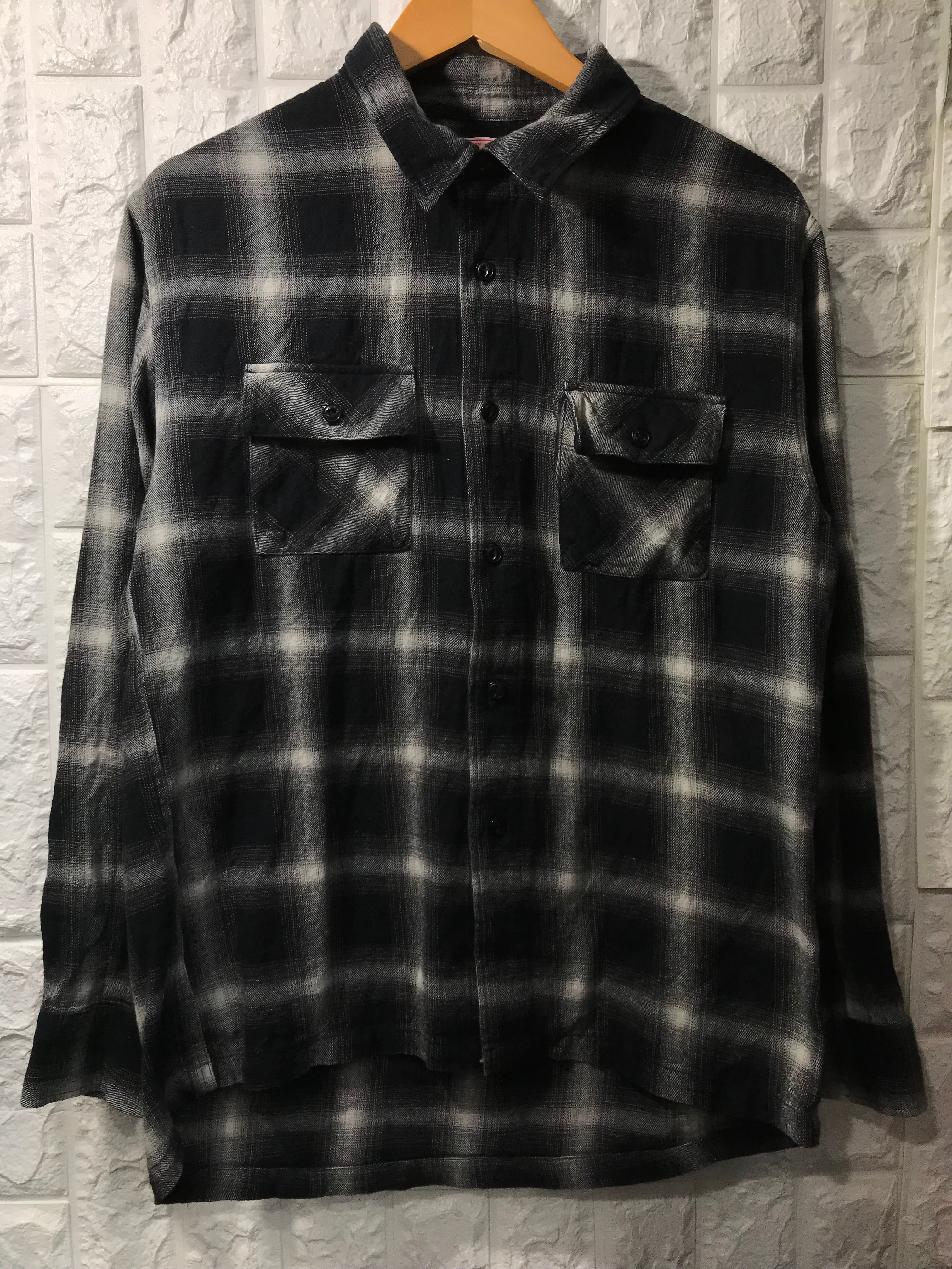 50s Van Heusen L/S Open Collar Wool Shirt | Pay ID