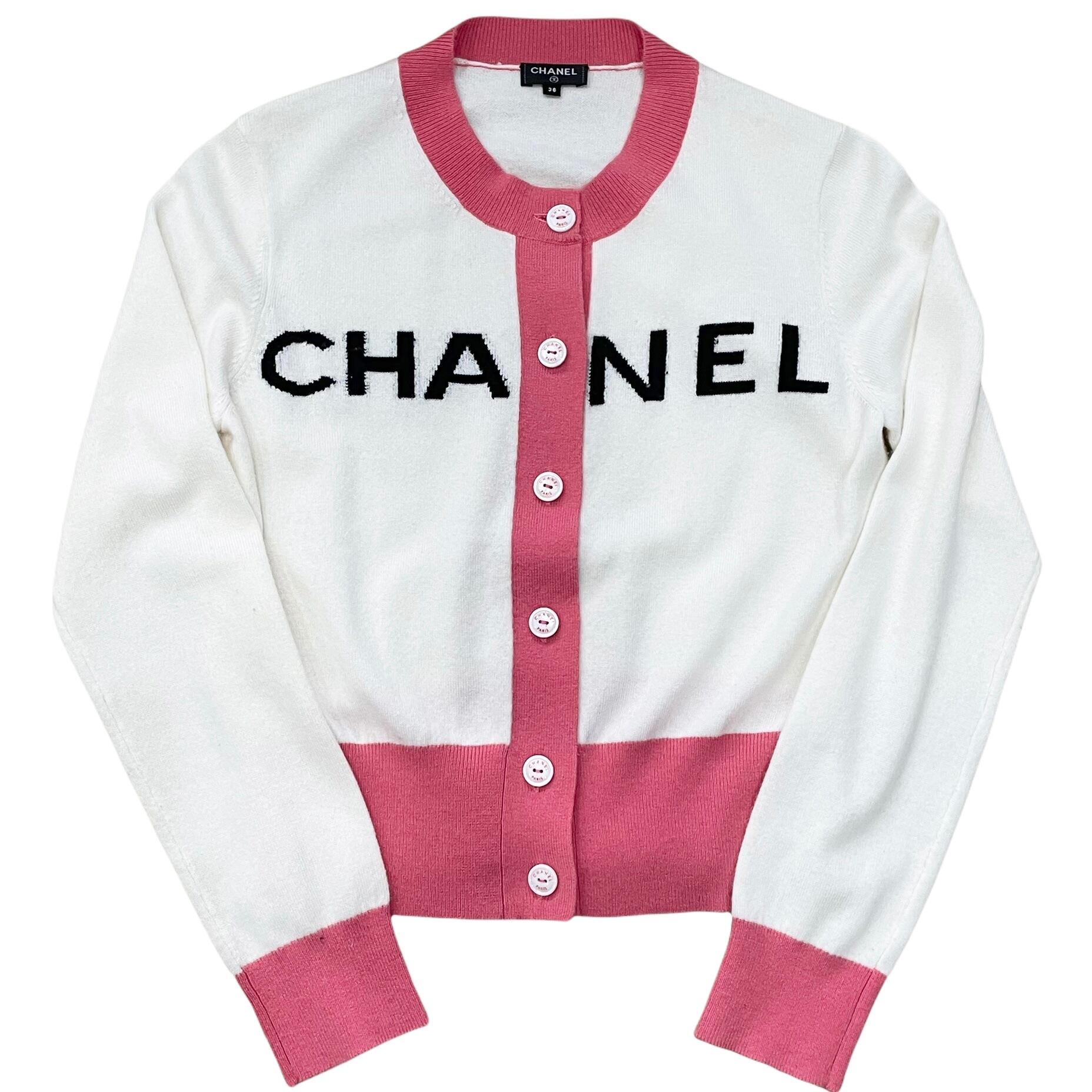 CHANEL シャネル カーディガン 2019ss ロゴ カシミアカーディガン