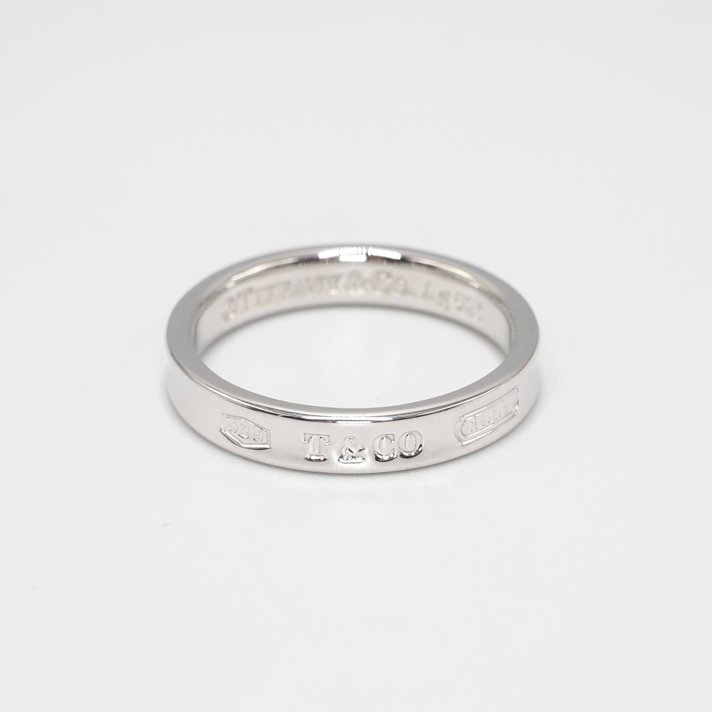 2/5掲載 Tiffany&Co. 約21.5号 1837 ナロー リング シルバー925 ティファニー