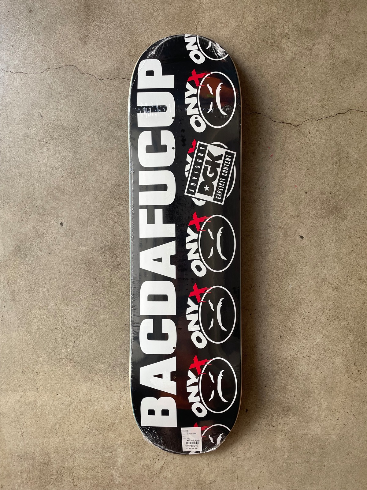 DGK x ONIX. BACDAFUCUP DECK. 8.25 x 31.85 | CARDINAL GENERAL STORE