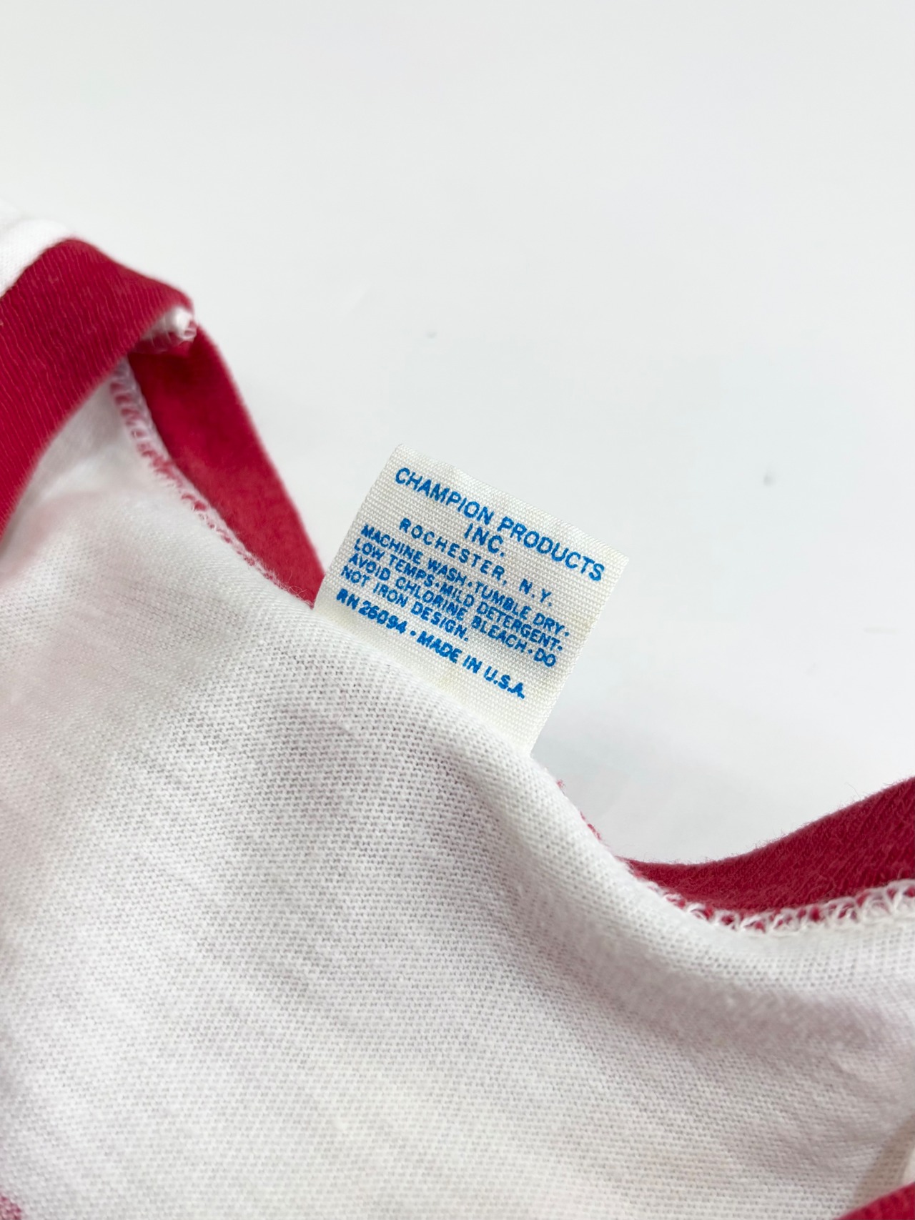 70s Champion "Vibram" Ringer Tee MADE IN USA Size L