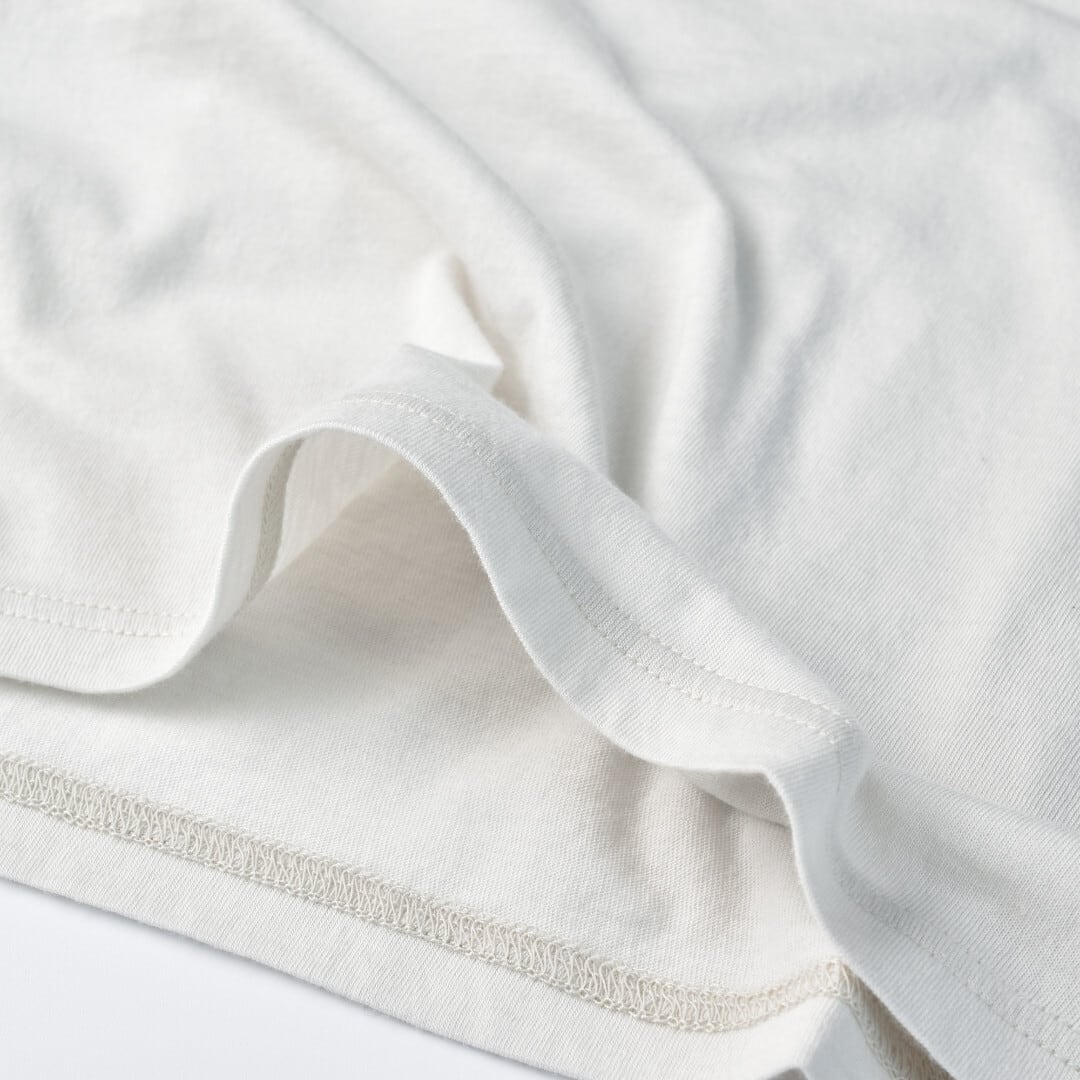 Fabrique en planete terre ファブリケアンプラネテール クラッシュネックプルオーバー ・アイスグレイ スーピマコットンを使った柔らかいカットソー