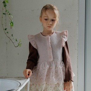 【2点送料無料】«予約»«perrobebe» ニットベスト 2colors