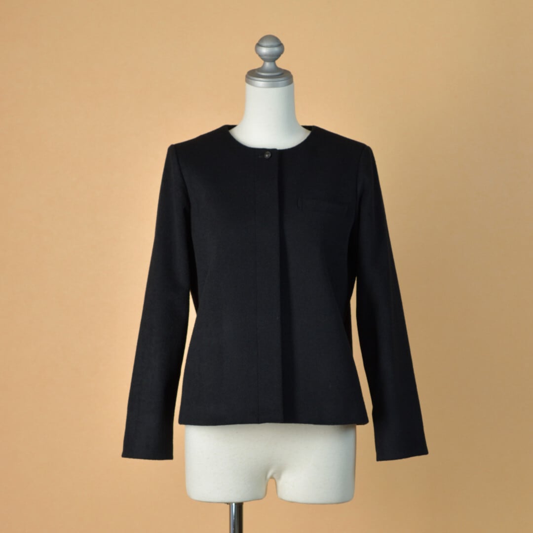 atelier naruse アトリエナルセ ビーバーウールノーカラージャケット