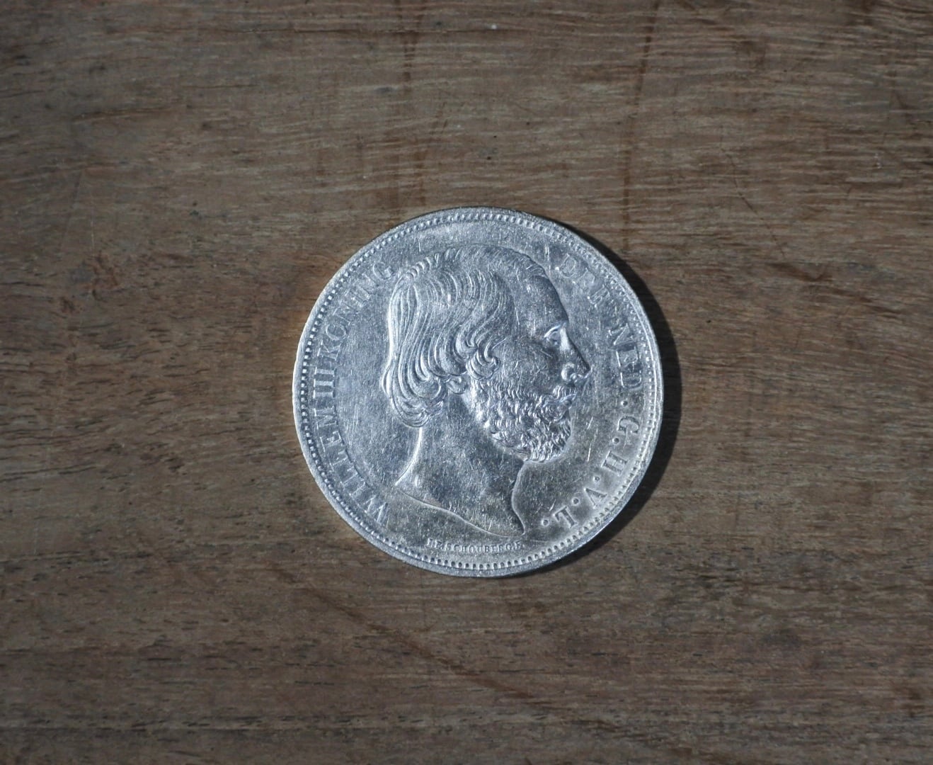 古銭 銀貨 オランダ王国 1867年 2.5ギルダー ウィリアム3世 ネーデル