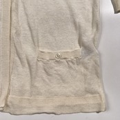 Mademoiselle NON NON マドモアゼルノンノン ロング リネン ニット カーディガン サイズ 38 M /ホワイト/サマーニット/麻素材