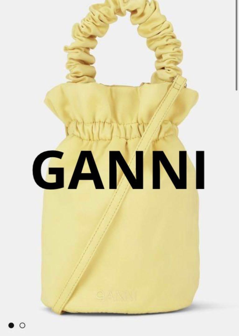 日本未発売】GANNI KNOT MINI PURSE バッグ ネイビー 新 | maruino3030