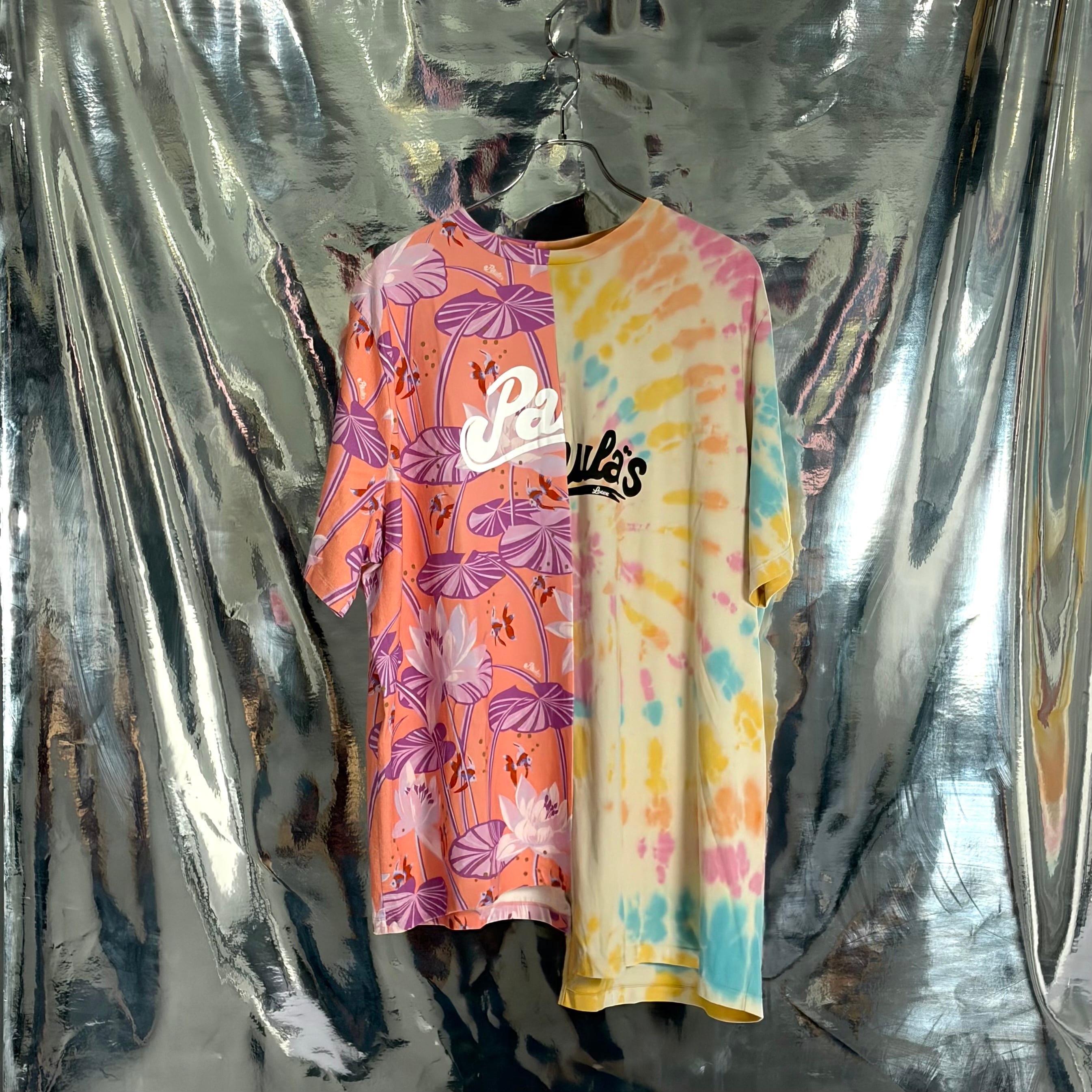LOEWE パウラズイビザ Tシャツ タイダイ柄 ピンク ロエベ