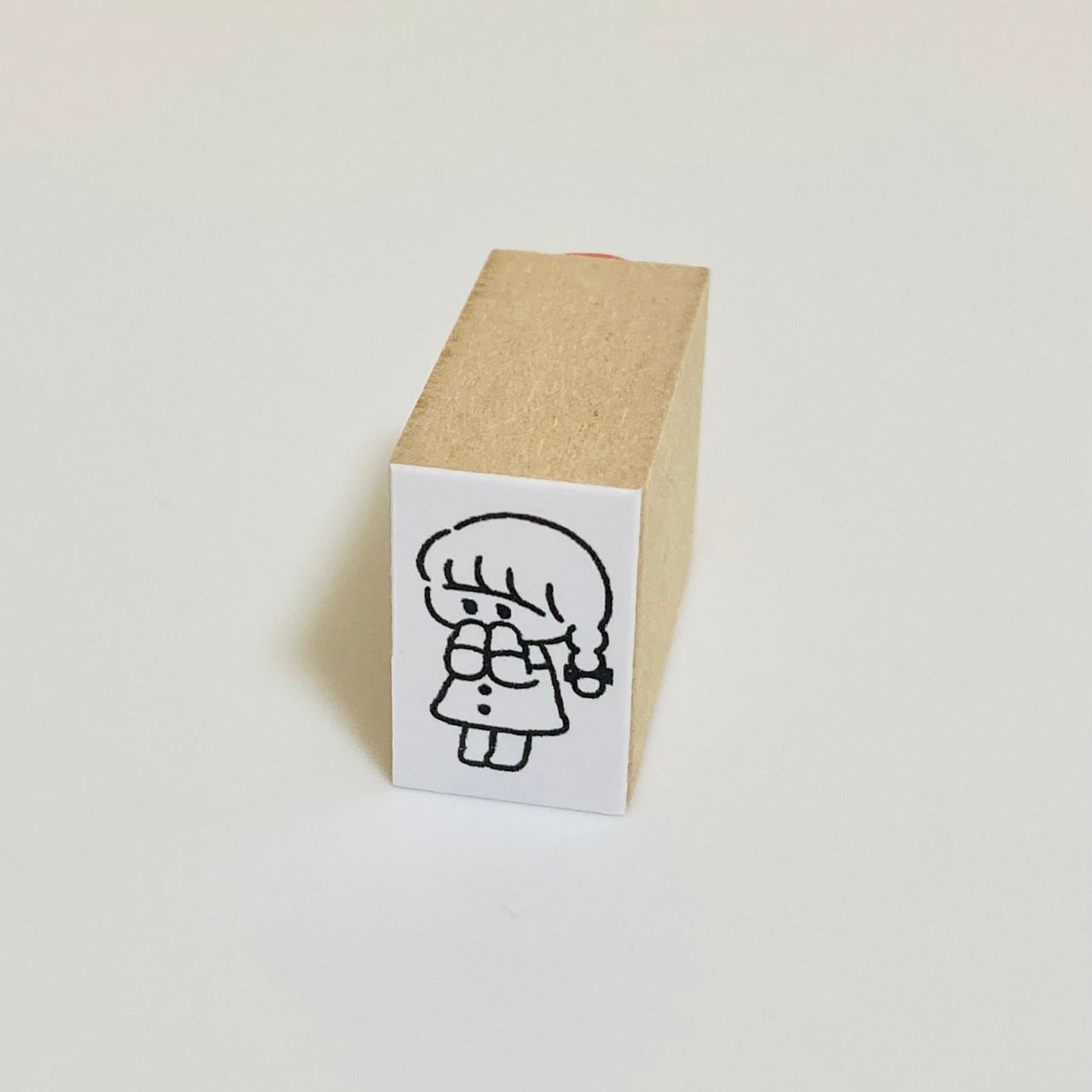 はんこ「冬のおんなのこ」