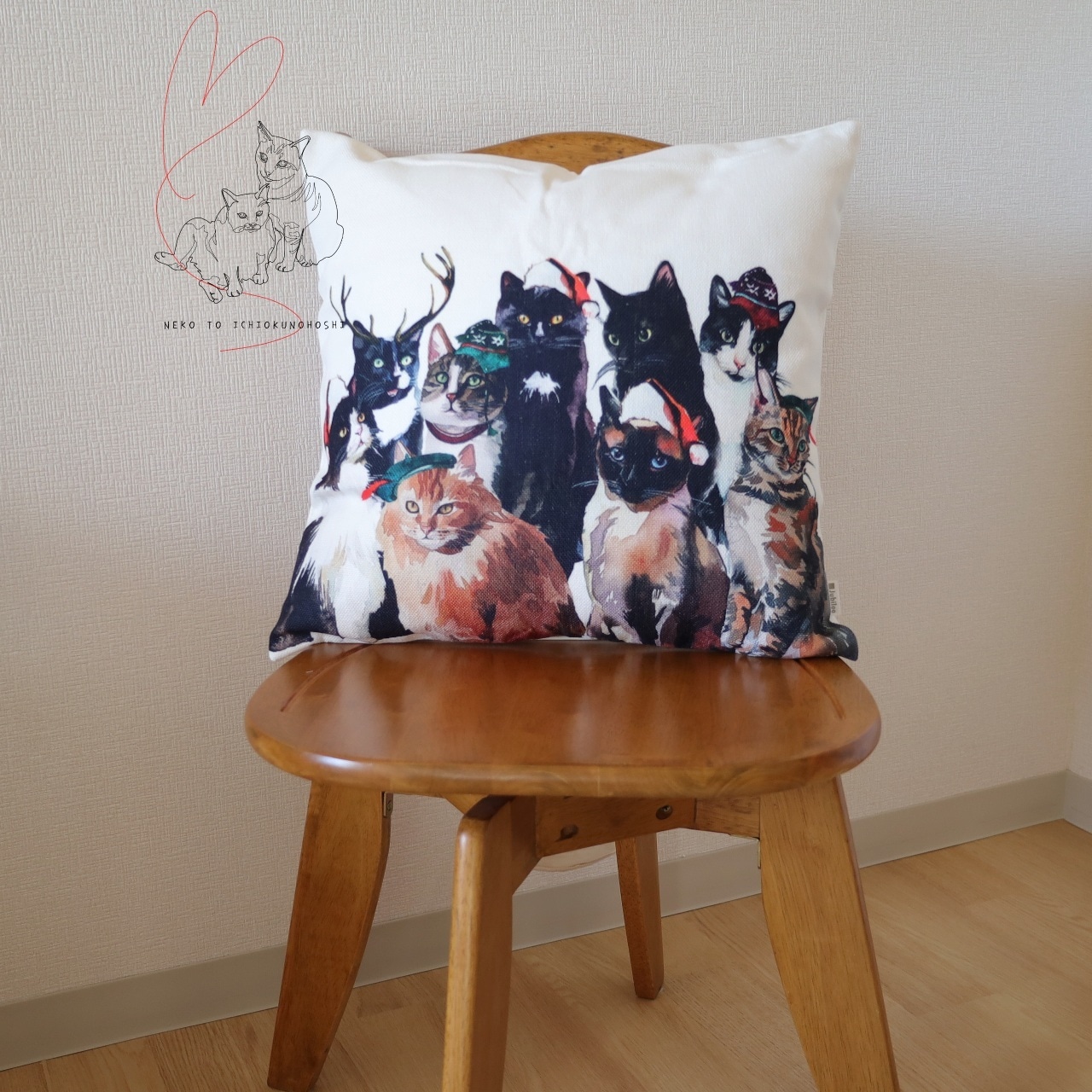 Jubilee クッションカバー CHRISTMAS CAT