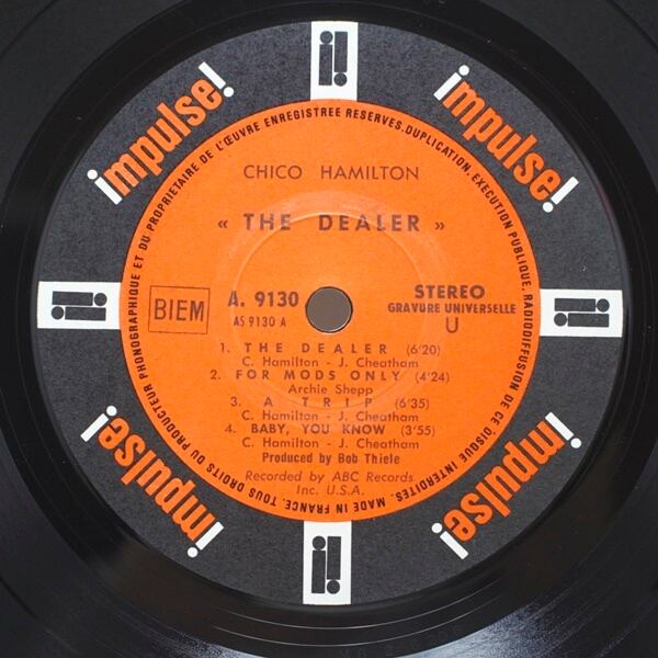 Chico Hamilton Introducing Larry Coryell / The Dealer [A-9130, A. 9130] - 画像4