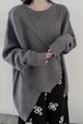 Unbalance mode design knit/GRAY