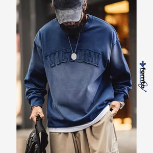 Vintage letter embroidery tops 1342