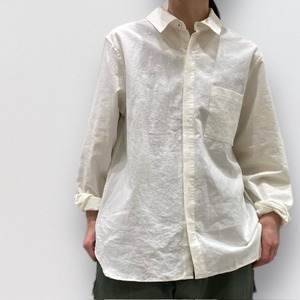 Vlas Blomme Midium Linen Cotton Hiyoku Shirt