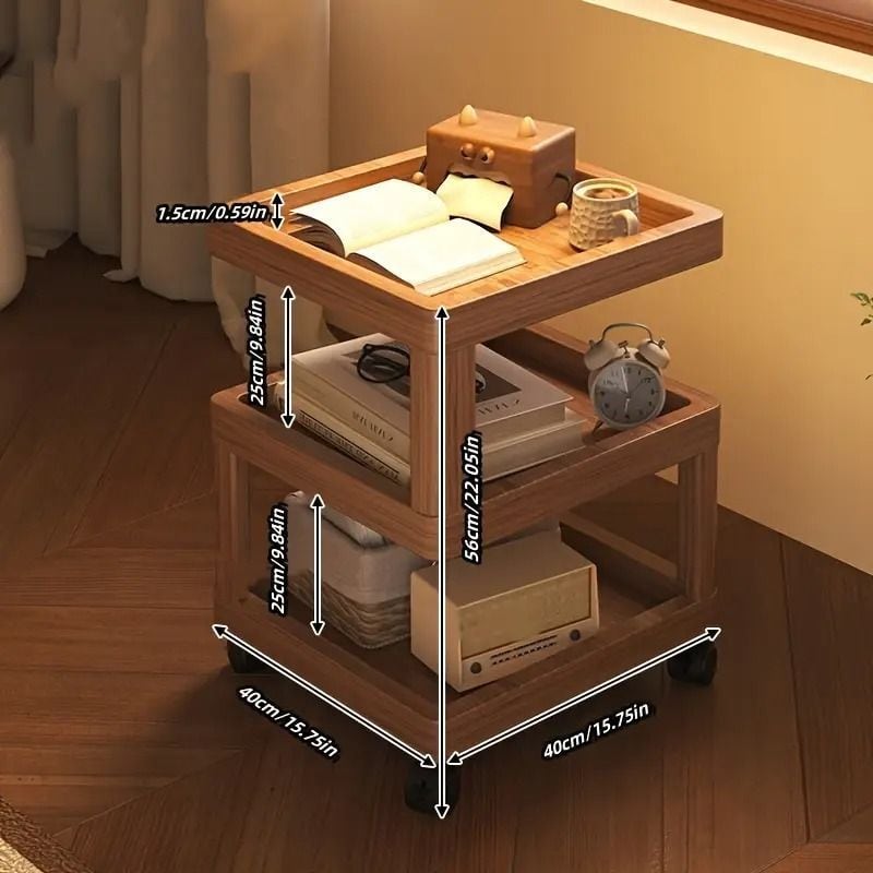 サイドテーブル ベッドサイドテーブル 多機能 収納 キャビネット 移動