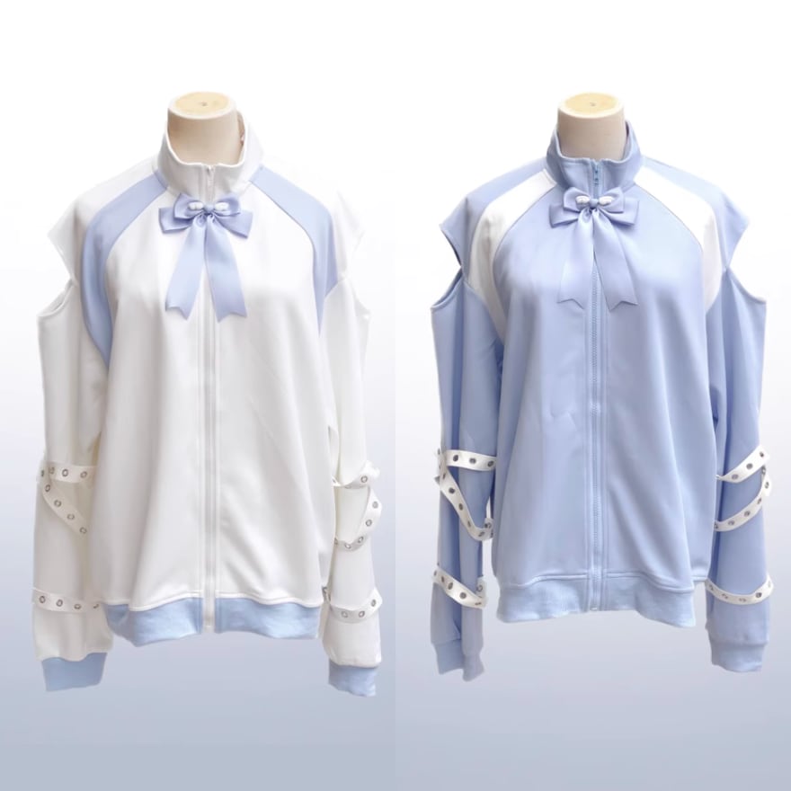 bottoled blue〈 天使化計画 じゃーじのうえ みずいろ 〉 サブカル ぬた。 ジャージ しまむら 水色 天使界隈 サブカル コラボ L