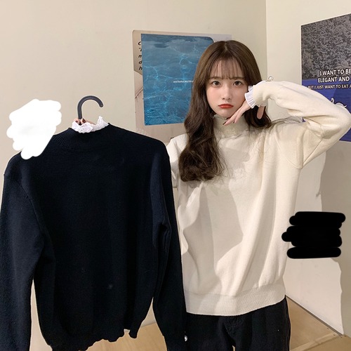 ✞ ♡ベーシックセーター レースニットトップス 大人女子☆ スウィート ステッチ ✞ゴスロリ SM ミリ 甘ロリ クラロリ 和ロリ エレガント 黒ロリ 姫ロリ 華ロリ BB-BB58356844628