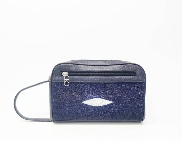 スティングレイ エイ革 牛革 ハンドバッグ　