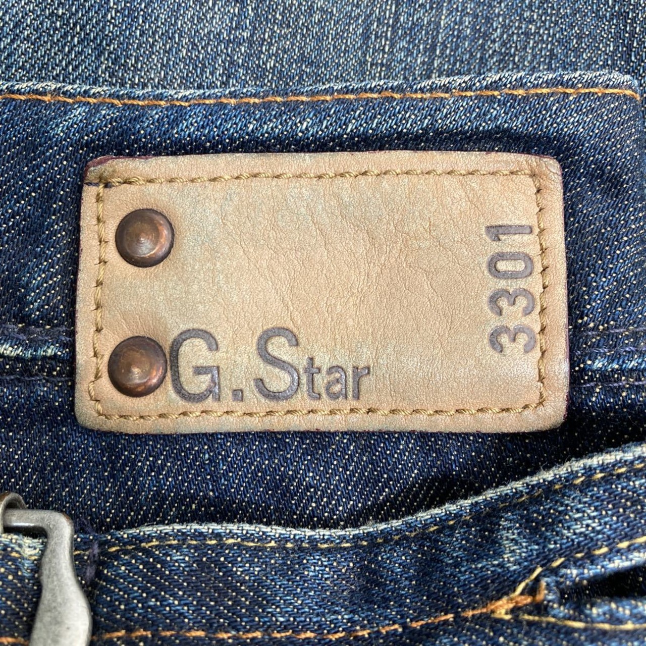 G-STAR RAW デニムパンツ W32 ジースター ボタンフライ インディゴ 