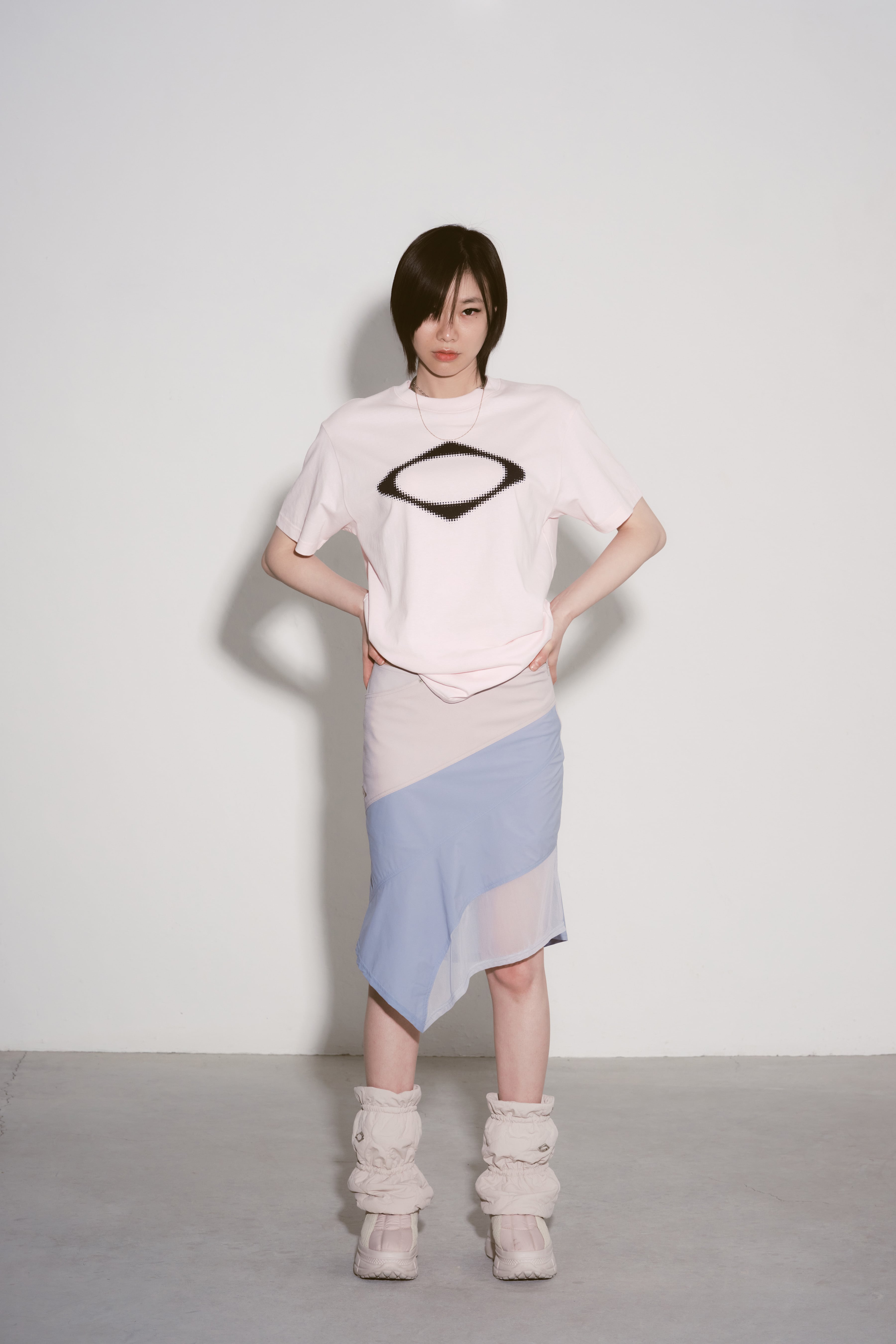 MSCHF] RHOMBUS BLUR T-SHIRTS_LIGHT PINK ミスチーフ 正規品 韓国