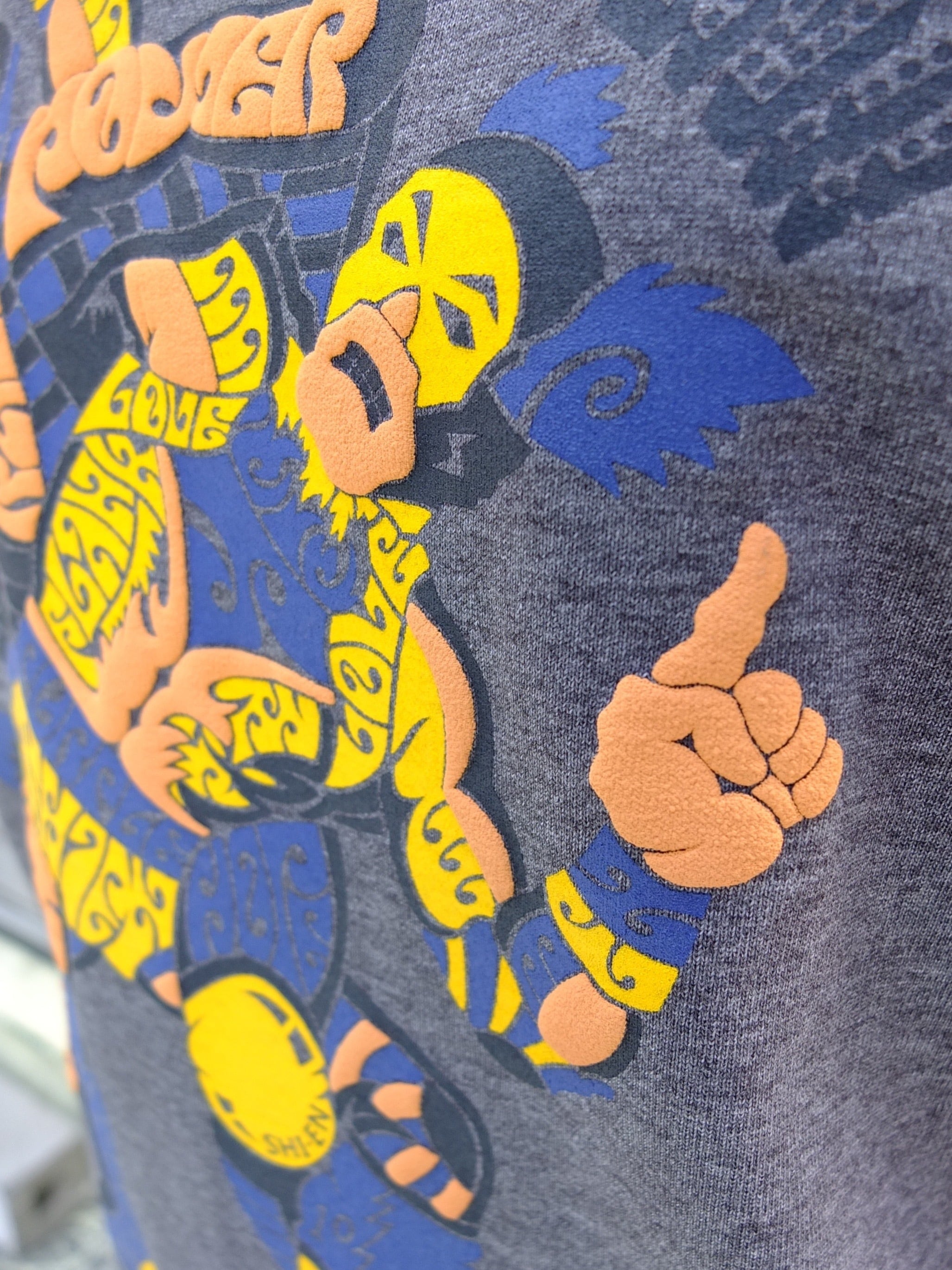 コブラツイストのプロレスTシャツ C/#紫焔混色鼠色