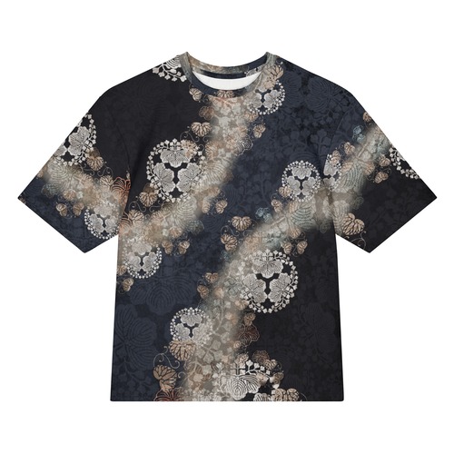 和紋様装飾　留紺　和柄ユニセックス 150G Breeze Tシャツ