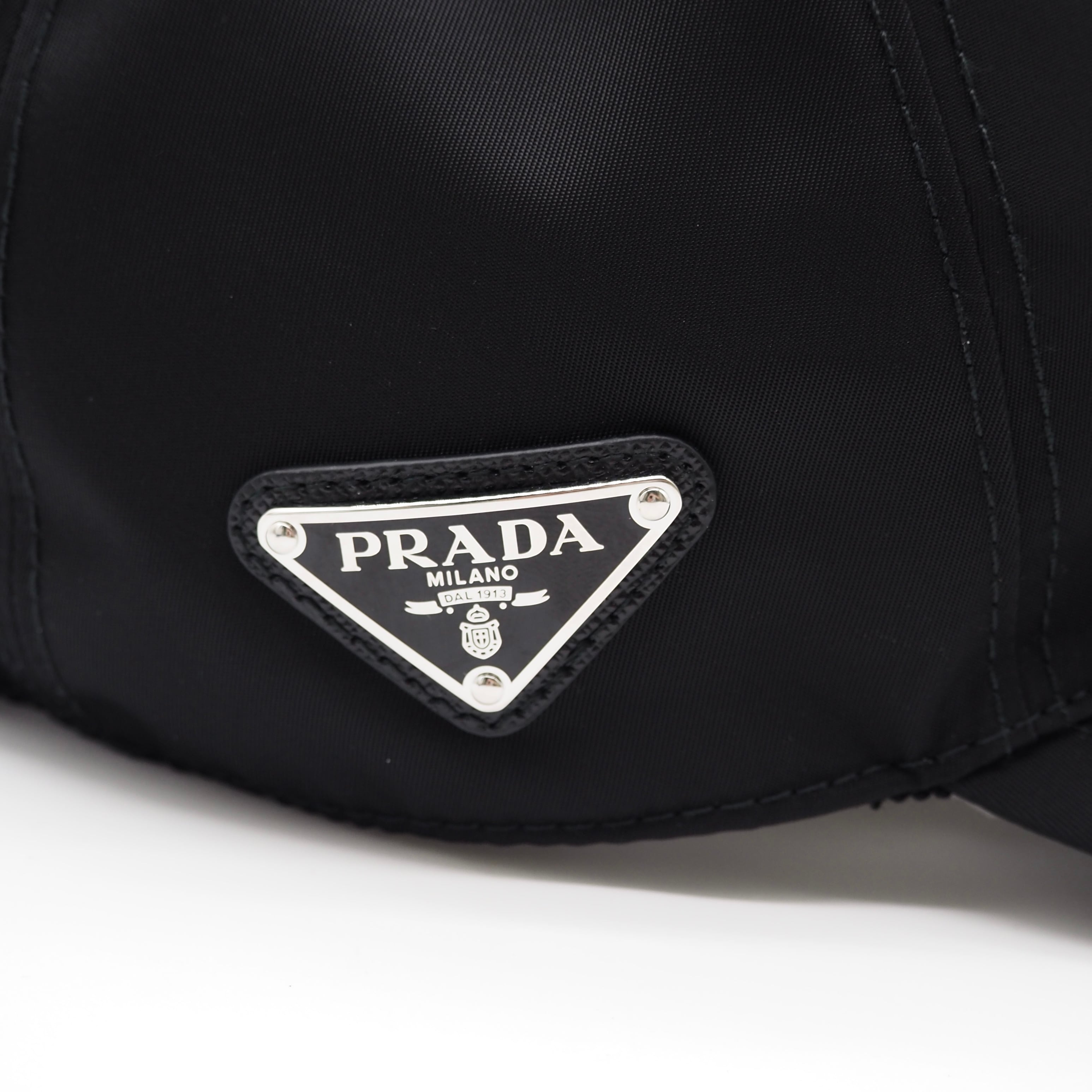 現行品】PRADA Re -Nylon ベースボールキャップ 帽子 ブラック プラダ