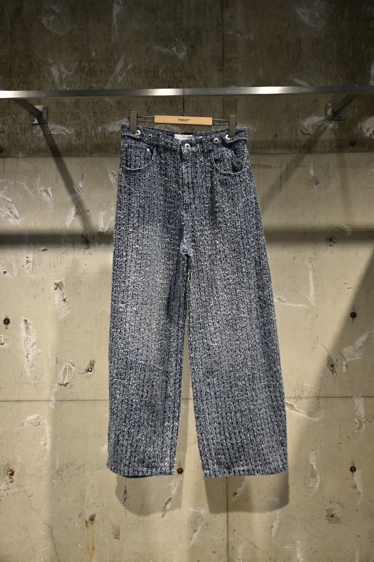 【26AW | MEN】Feng Chen Wang フェンチェンワン / パンツ / Blue Jacquard Washed Denim Jeans FUF22TR37 - 2